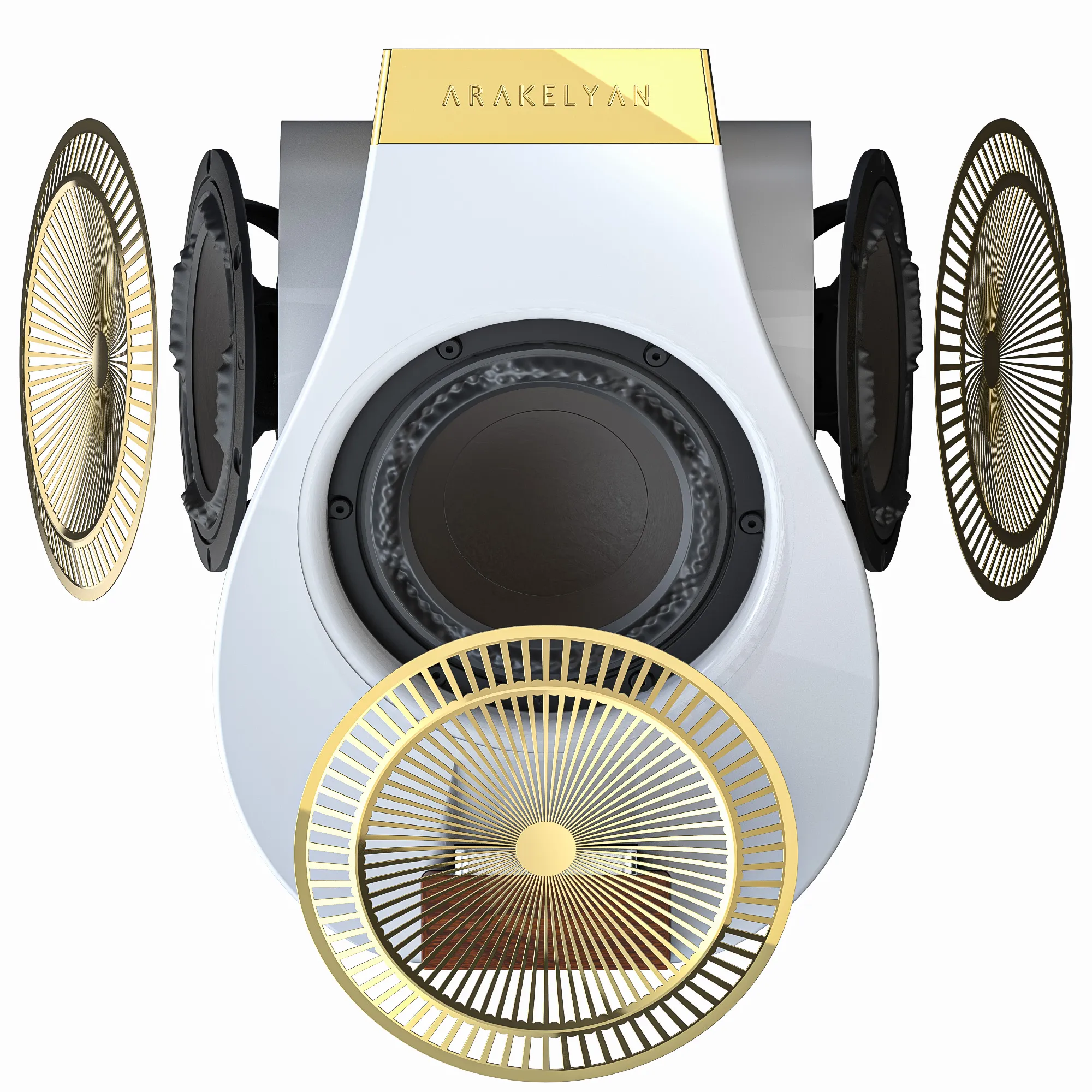 Byurakan woofer and dual passive radiator system